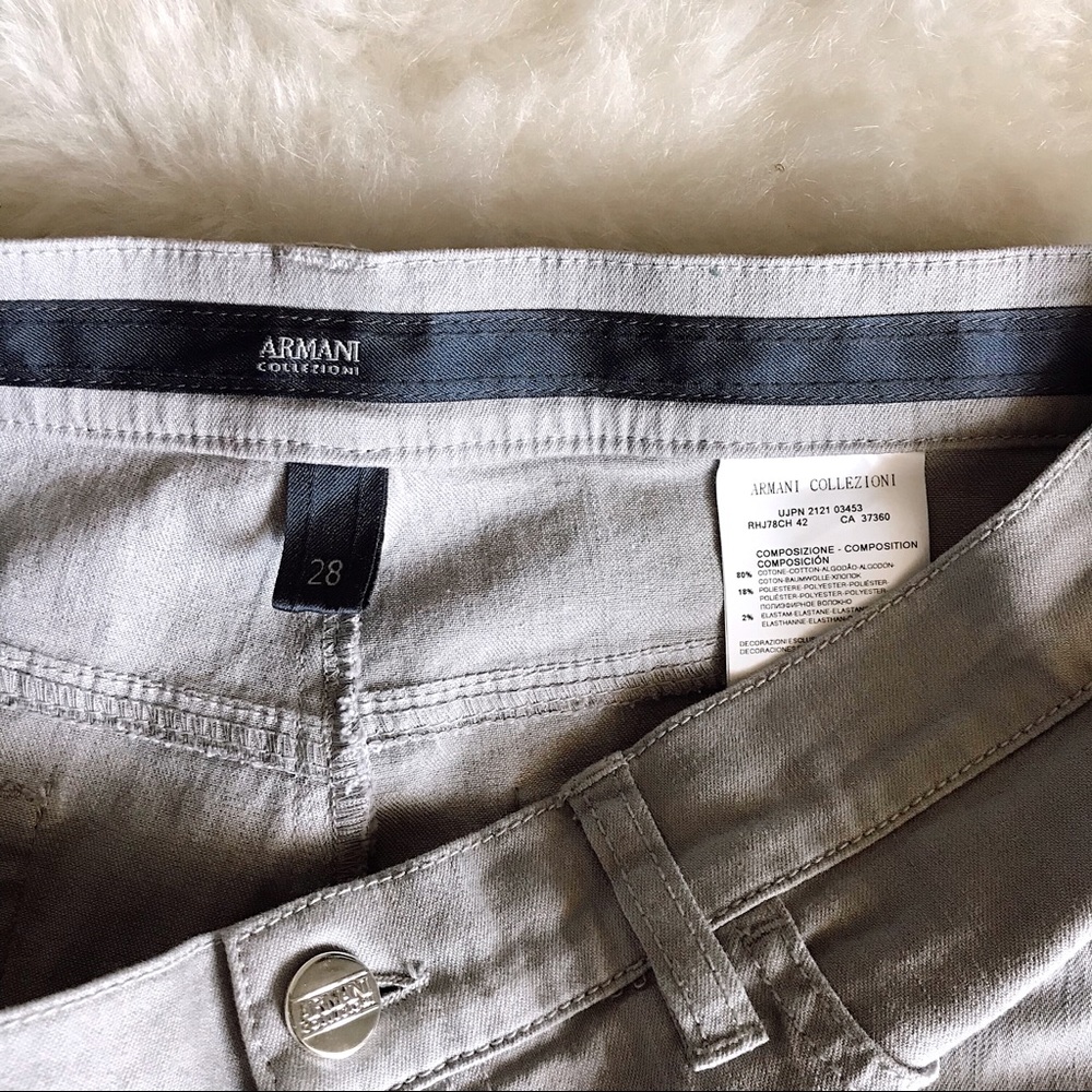 ✨HOST PICK✨ ARMANI COLLEZIONI NWT light grey jeans - Picture 5 of 8